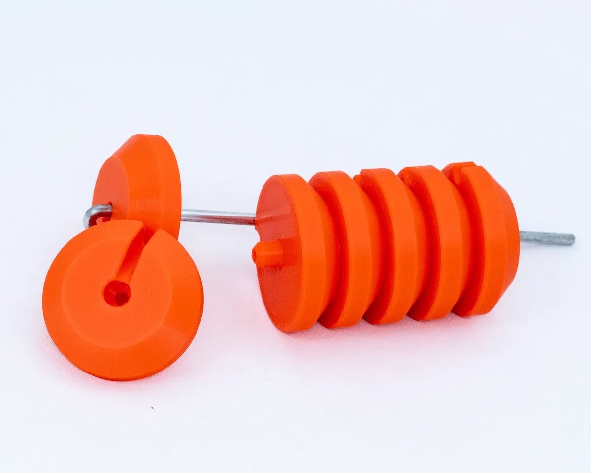 4pcs Tent Peg Groundsheet Safety Disk-Tent Disk Groundsheet (Steel Wire Not included)