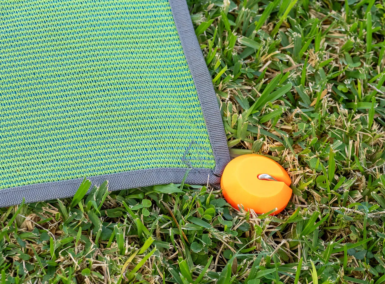 4pcs Tent Peg Groundsheet Safety Disk-Tent Disk Groundsheet (Steel Wire Not included)