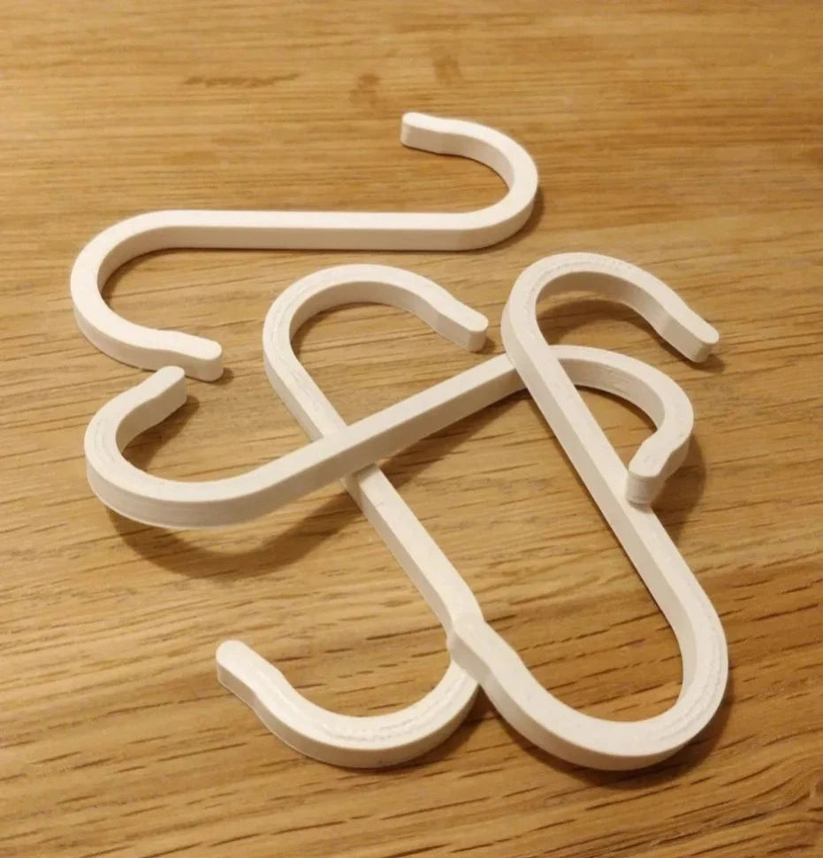 10 Pcs S Shaped Hanging Hooks -Kitchen Hooks Heavy-duty Hangers for Kitchen