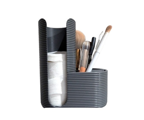 Cotton Pad and Swab Holder - Plastic Organizer for Cotton Pads, Makeup, and Swabs