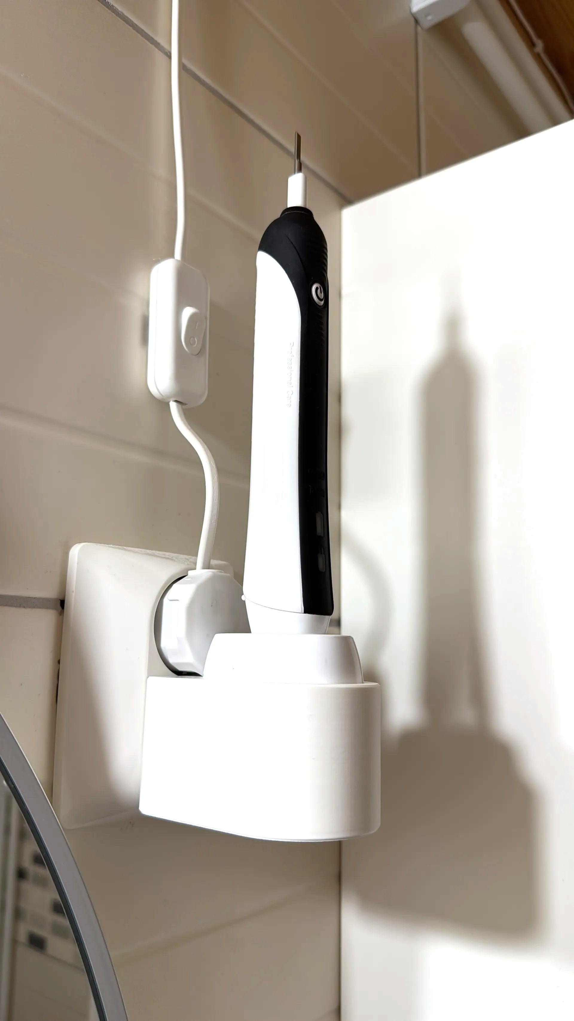 Oral-B Braun Electric Toothbrush Charger Holder – Wall Mount Organizer for Bathroom