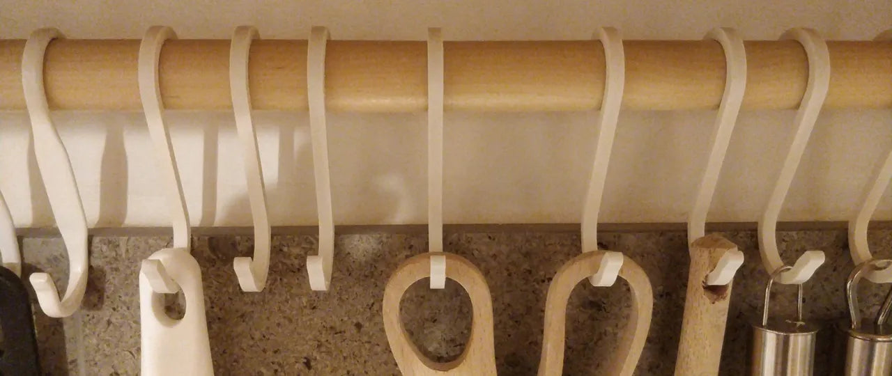 10 Pcs S Shaped Hanging Hooks -Kitchen Hooks Heavy-duty Hangers for Kitchen