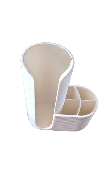 Cotton Pad and Swab Holder - Plastic Organizer for Cotton Pads, Makeup, and Swabs