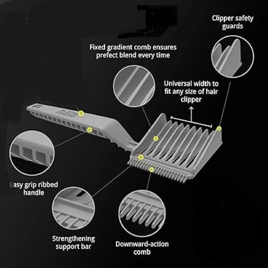 Barber comb - Professional Barber Comb -Comb Left Handed Original Grade (17mm)