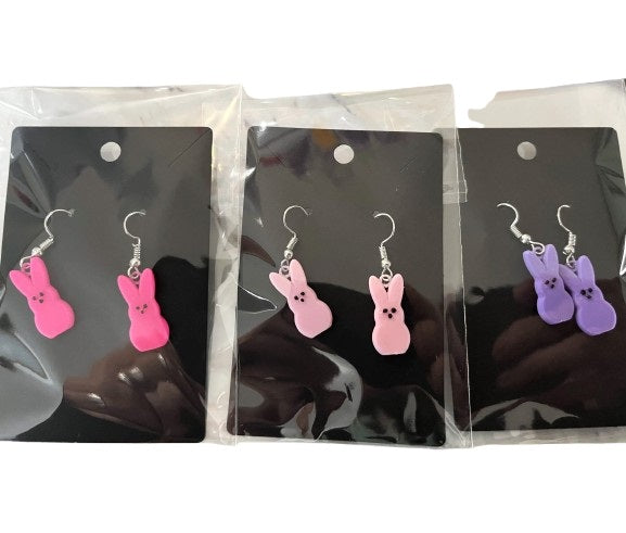 Easter Peep Bunny Earrings – Cute and Festive Spring Accessory