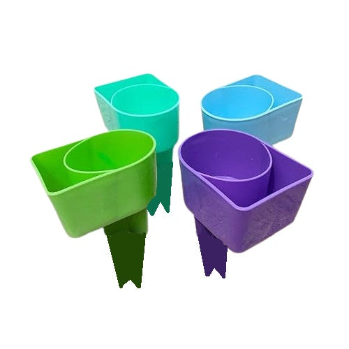 Beach Cup Holder Coaster - Plastic Drink & Mobile Holder for Beach and Outdoors