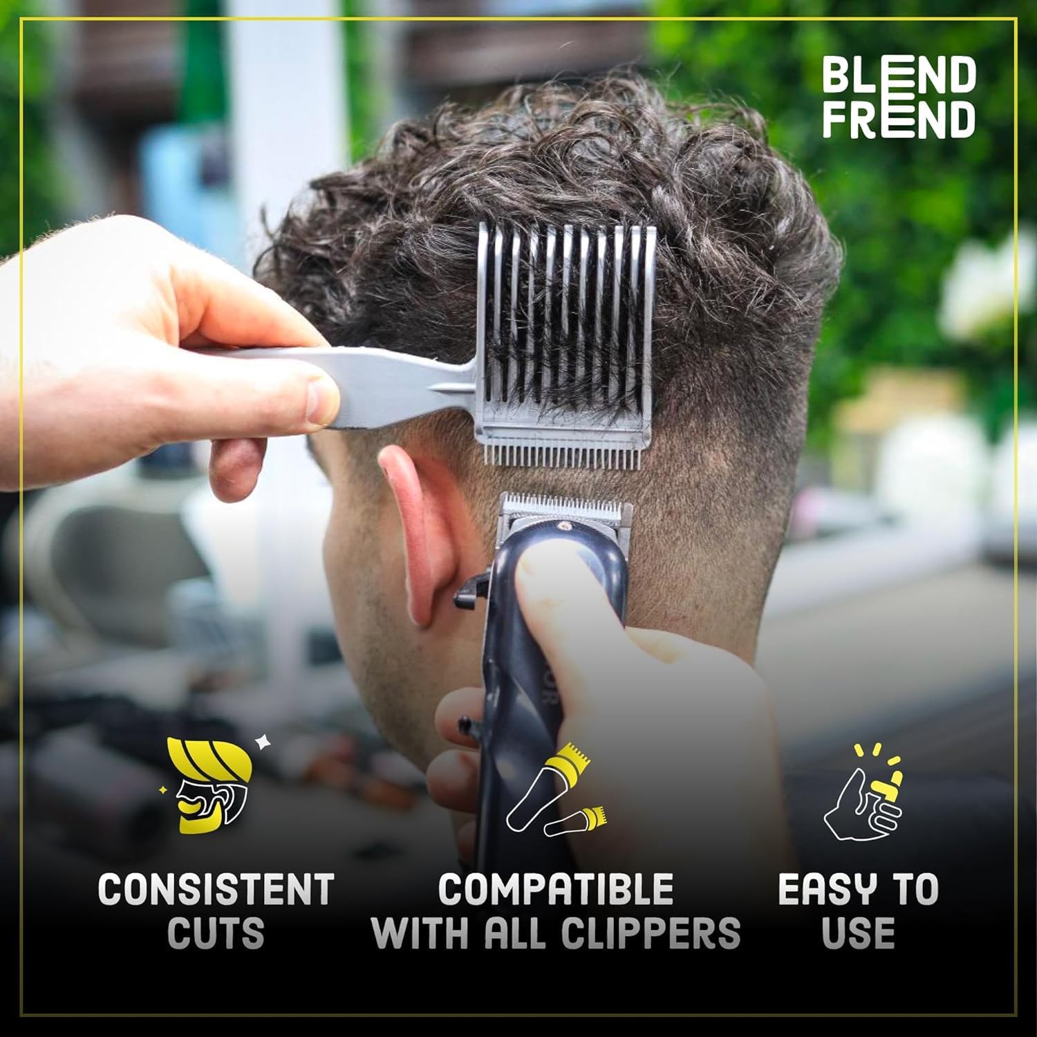 Barber comb - Professional Barber Comb -Comb Left Handed Original Grade (17mm)