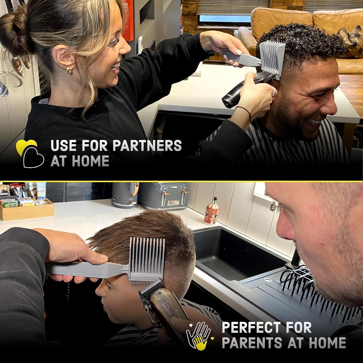 Barber comb - Professional Barber Comb -Comb Left Handed Original Grade (17mm)