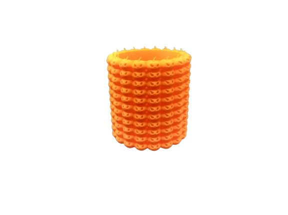 Halloween Pumpkin Pencil Holder - Fall Festive Plastic Desk Organizer
