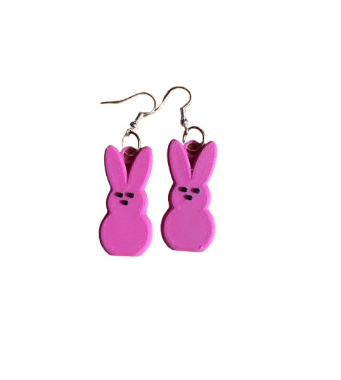 Easter Peep Bunny Earrings – Cute and Festive Spring Accessory