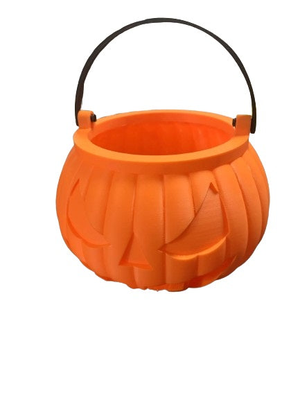 Halloween Pumpkin Trick or Treat Bucket - Halloween Fall Bucket for Kids