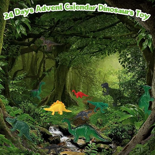 Dinosaur Miniatures Toy Set - 10 Pcs Colorful Plastic Dinosaur Models for Kids