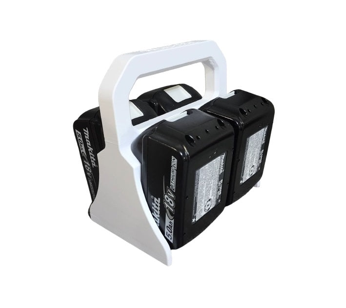 Durable Plastic Battery Carrier - Portable and Secure Storage Solution for Tool