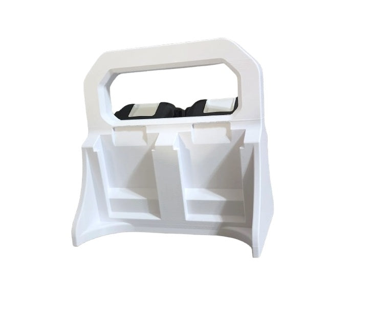 Durable Plastic Battery Carrier - Portable and Secure Storage Solution for Tool