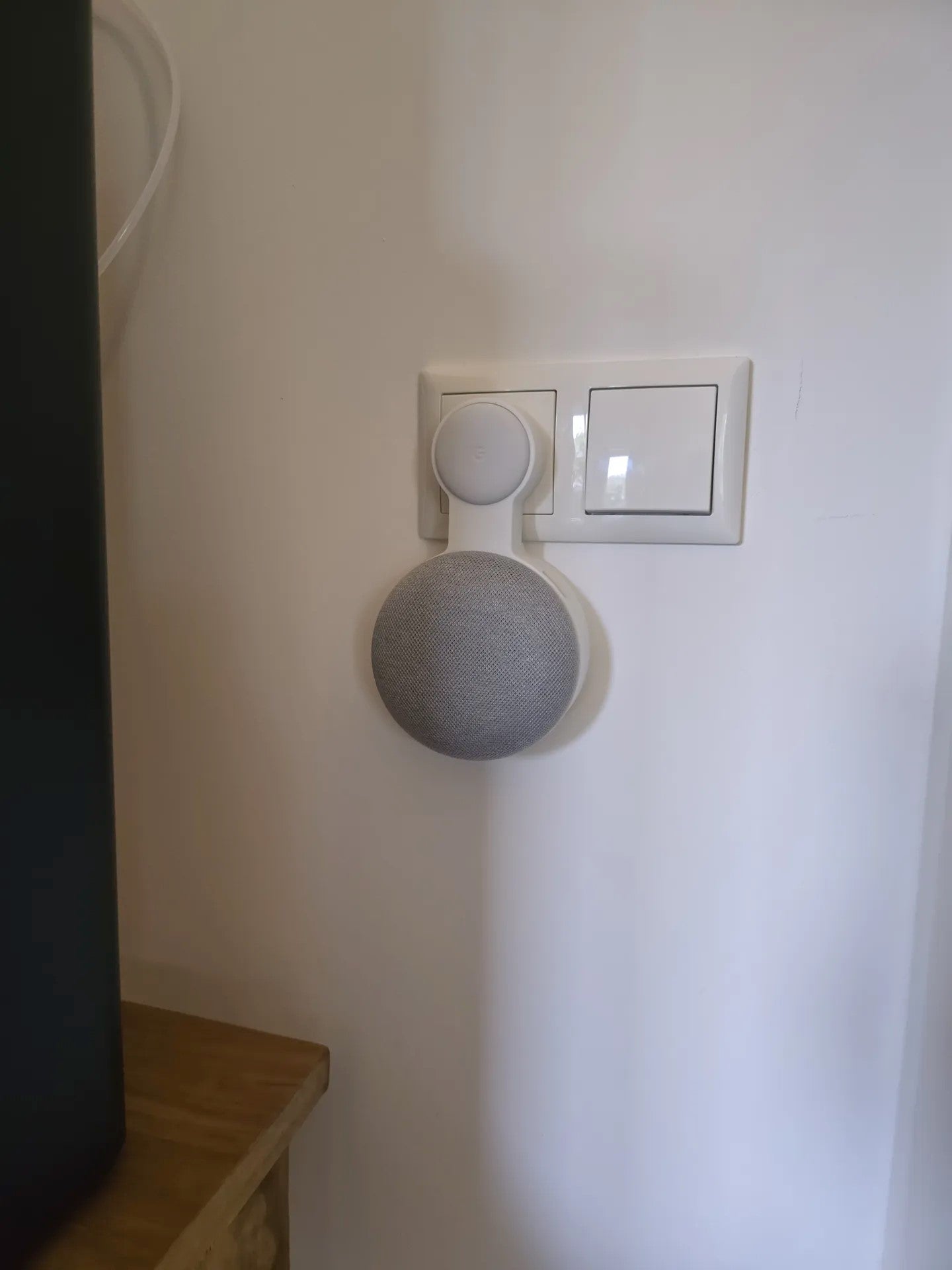 Google Home & Nest Mini Socket Wall Mount – Secure Wall Holder for Google Home