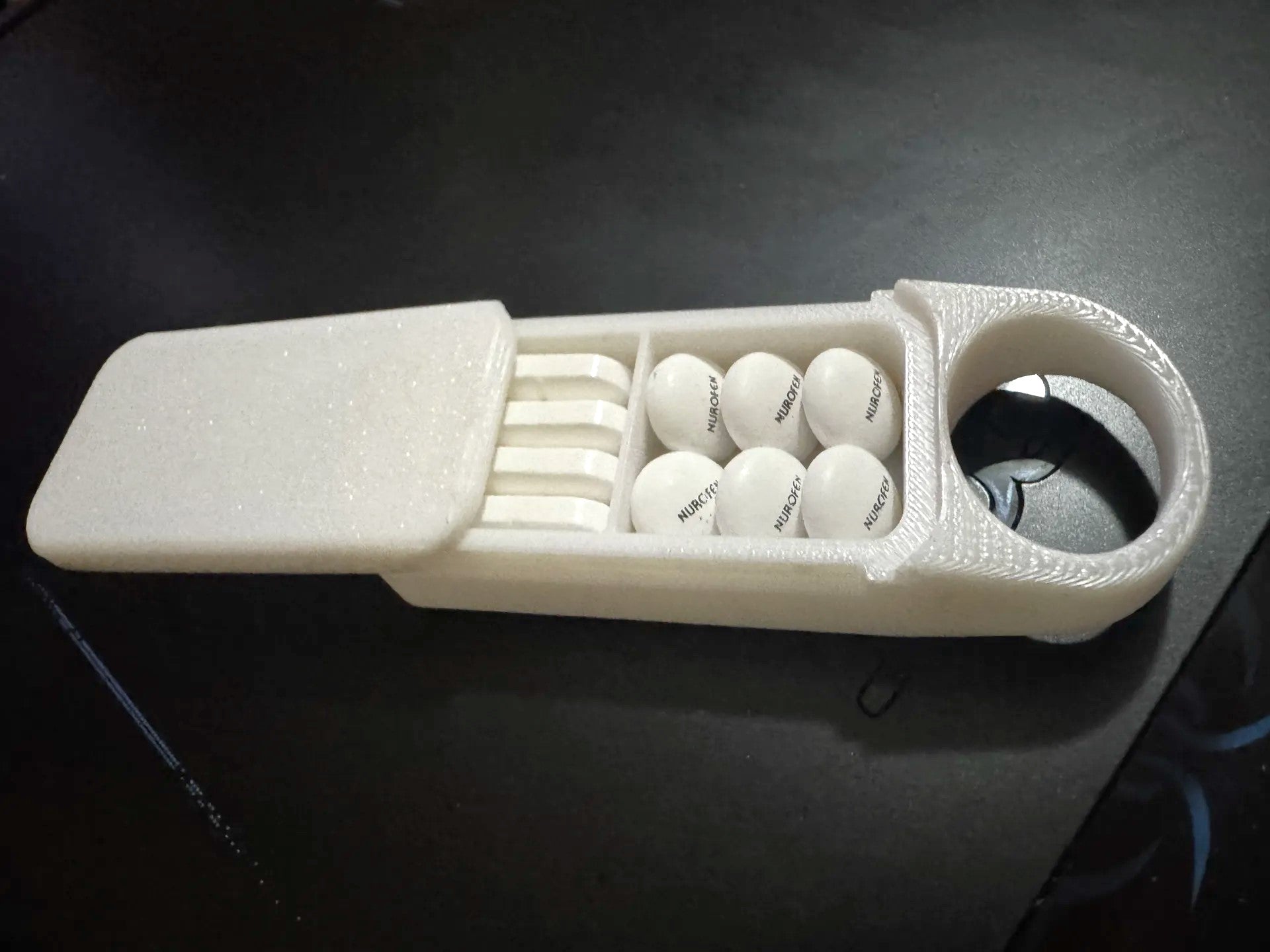 Keychain Pill Box – Compact, Portable Medicine Holder for On-the-Go Convenience