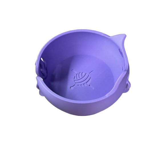 Yarn Bowl Kitty - Plastic | Cute Kitty-Themed Knitting Accessory for Wool & Yarn