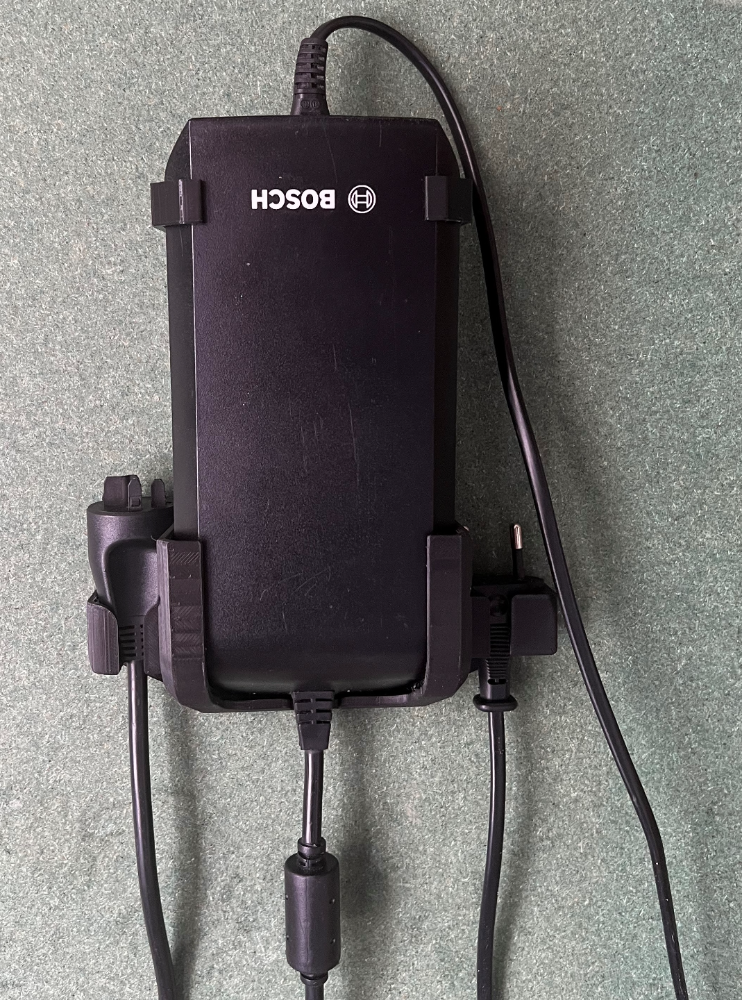 Wall Mount Holder for Bosch 4A E-Bike Charger BCS220 – Secure Storage Bracket