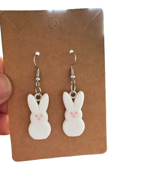 Easter Peep Bunny Earrings – Cute and Festive Spring Accessory