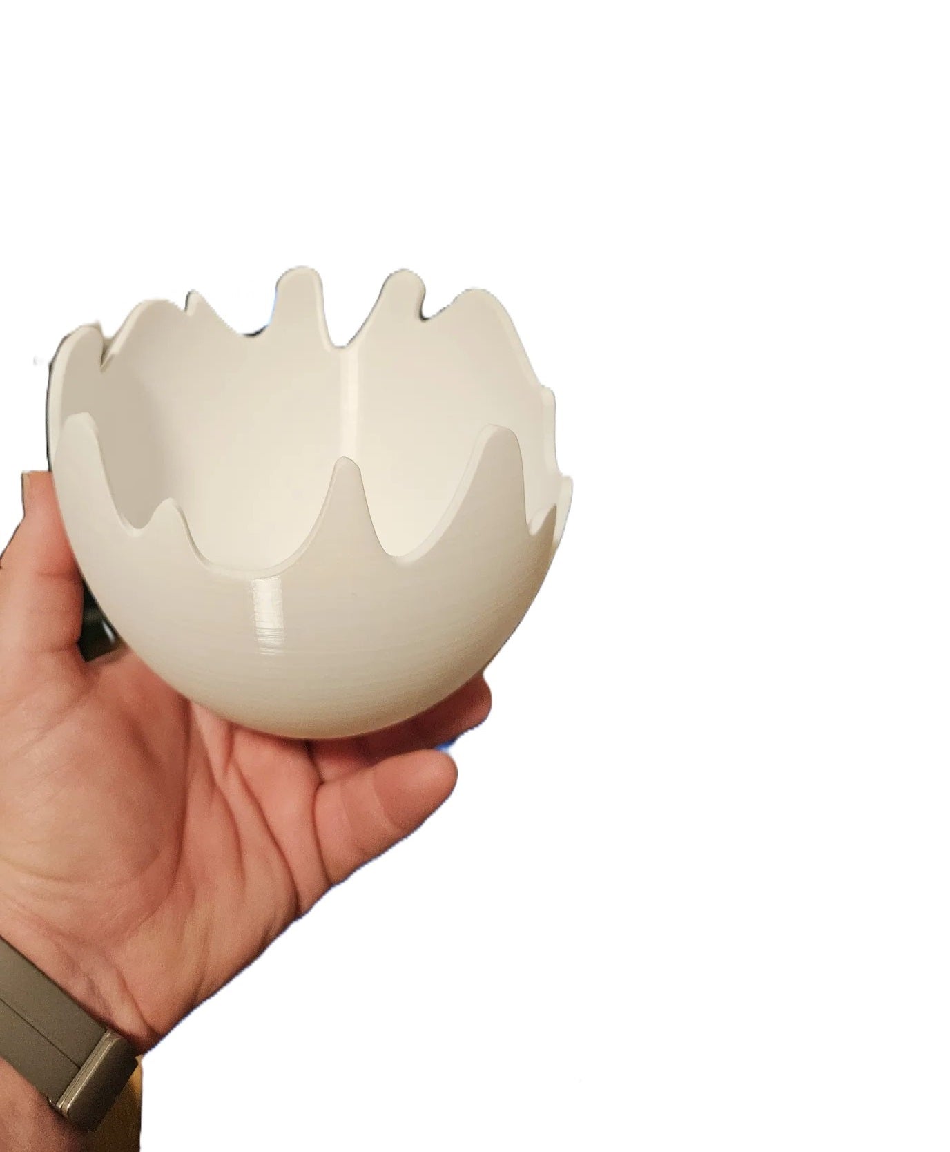 Easter Egg Shell Bowl - Unique Cracked Shell Design - Smooth Edged Home Decor