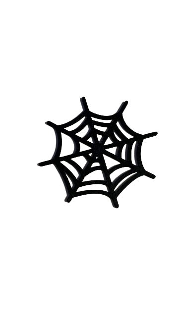 Halloween Spider Web Coasters - Horror plastic Coaster for Tea Cups, Mugs
