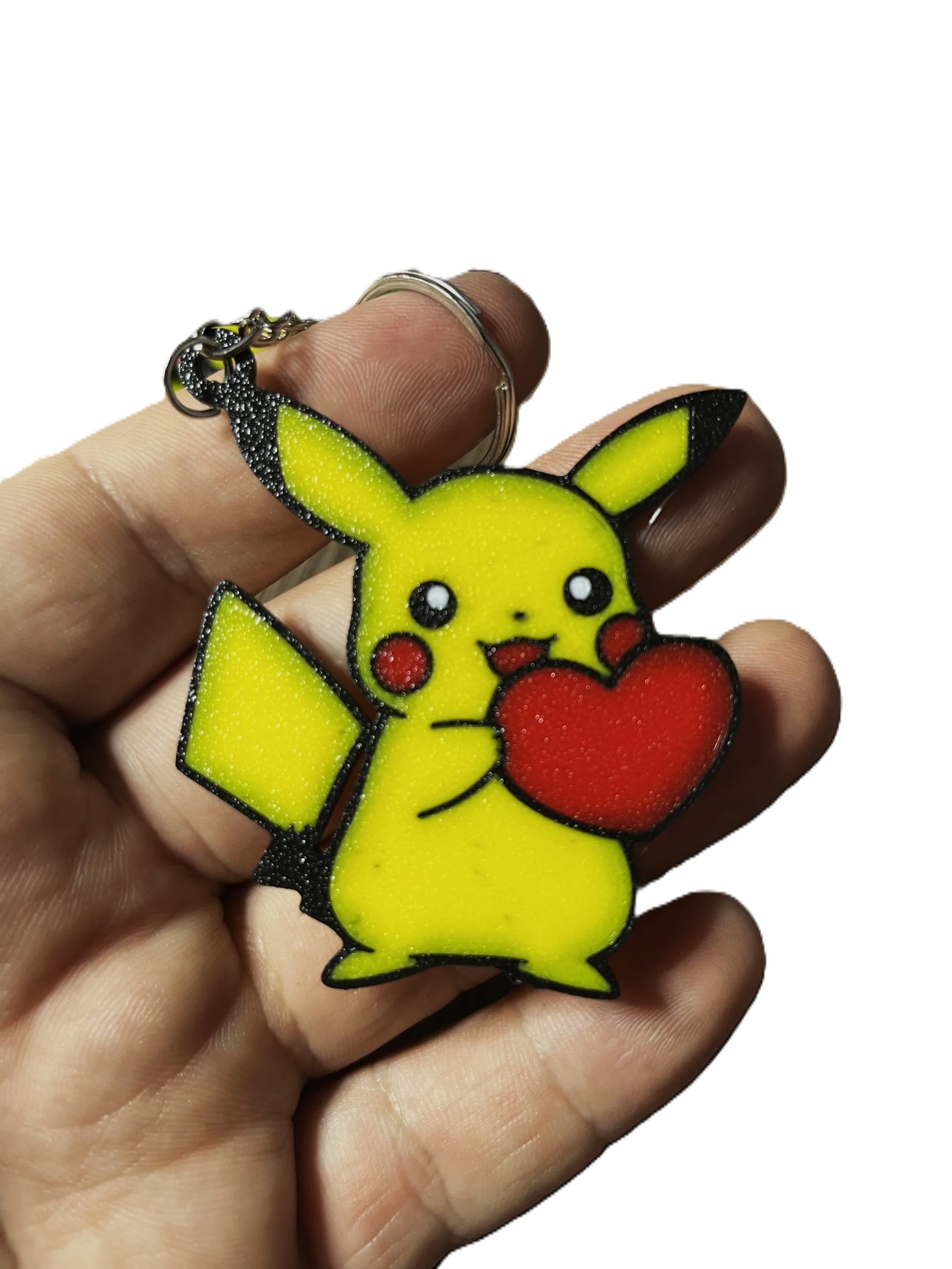 Pikachu Keychain Valentine's Day - Plastic | Cute Valentine's Keychain for Gift