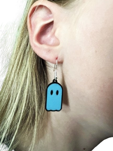 Ghost Earrings - Fun and Festive Plastic Earrings for Halloween