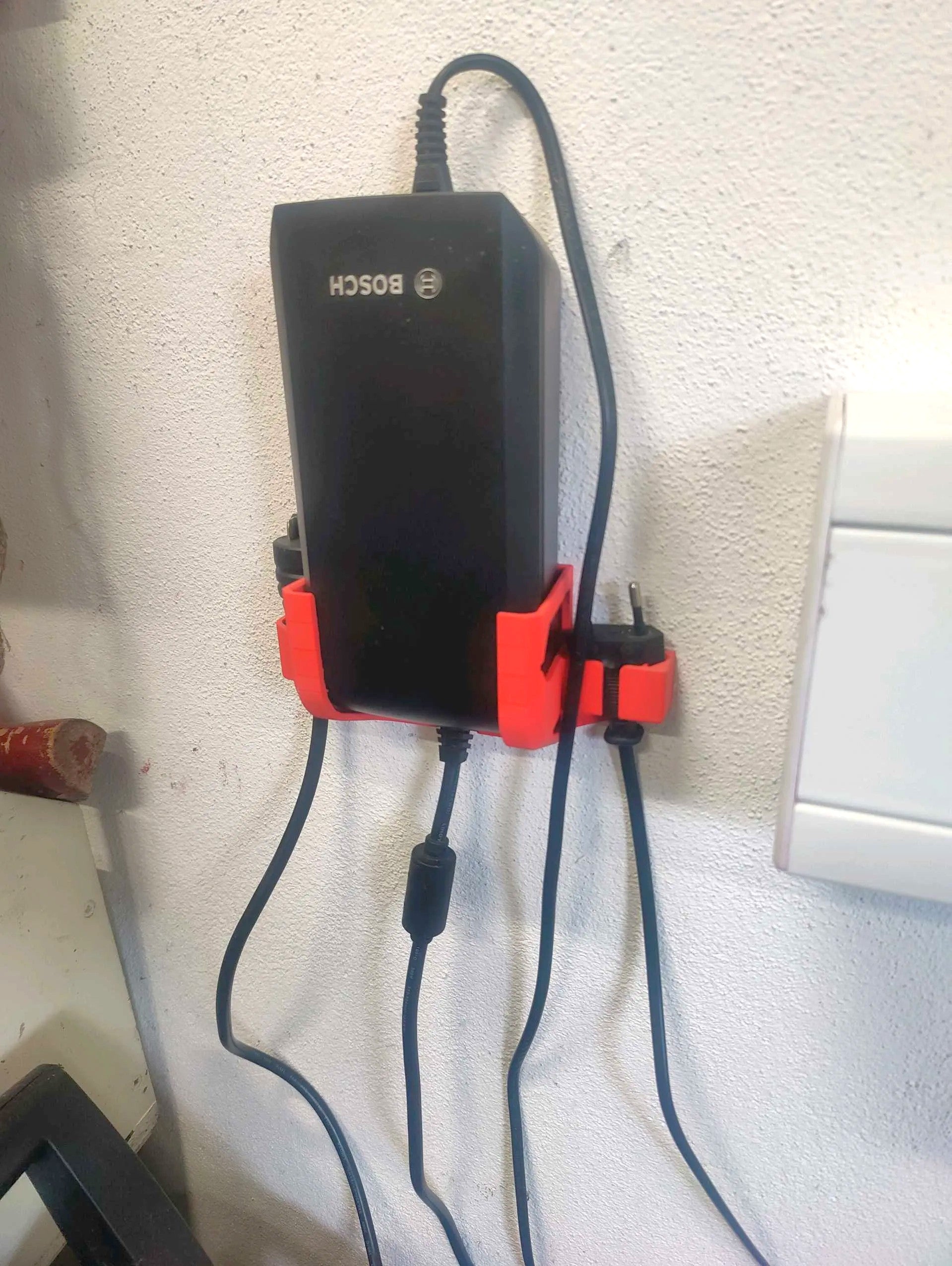 Wall Mount Holder for Bosch 4A E-Bike Charger BCS220 – Secure Storage Bracket