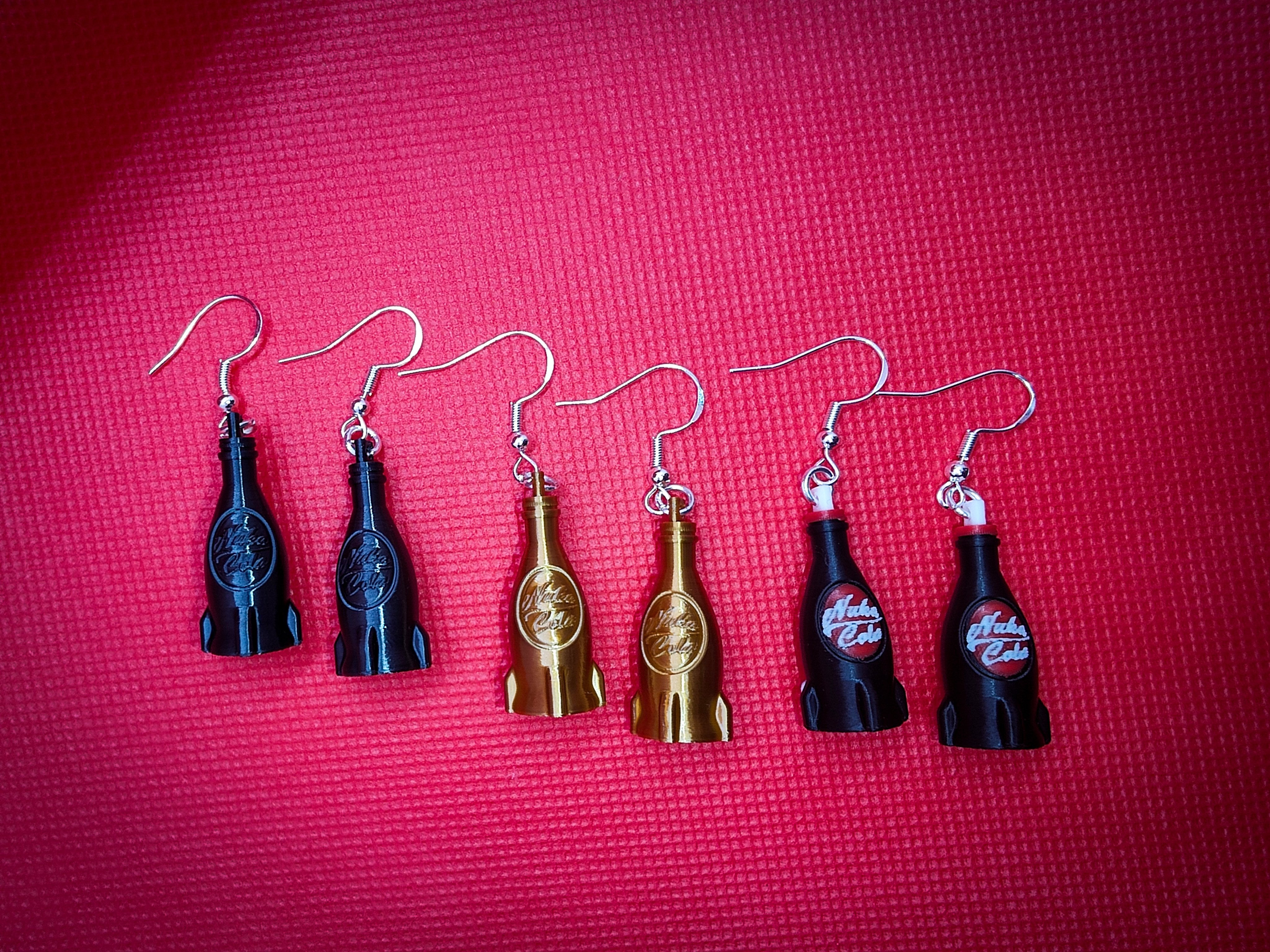 Nuka Cola Bottle Earrings – Unique & Fun Gamer-Inspired Jewelry