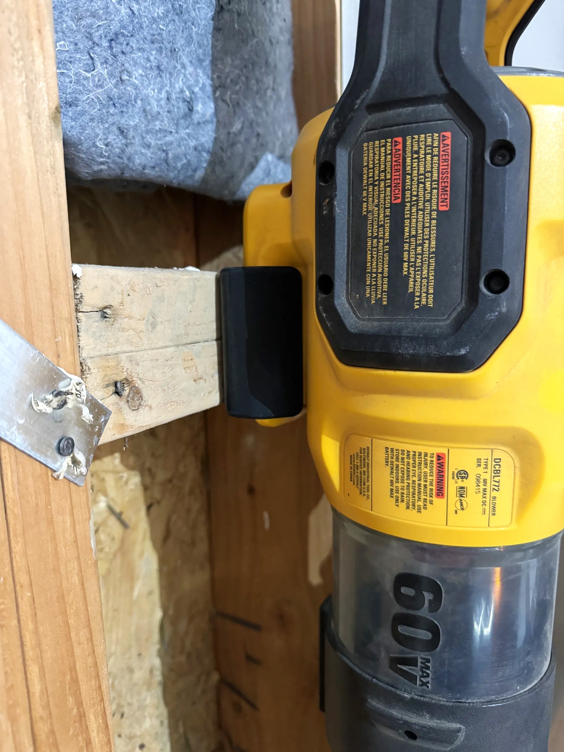 Dewalt Leaf Blower DCBL772 Wall Mount – Durable Wall Bracket for Easy Storage