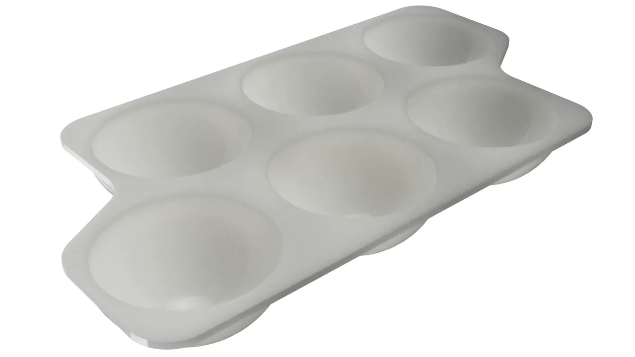Egg Holder Tray 6 Girds, Plastic Egg Storage Tray Leakproof Shockproof