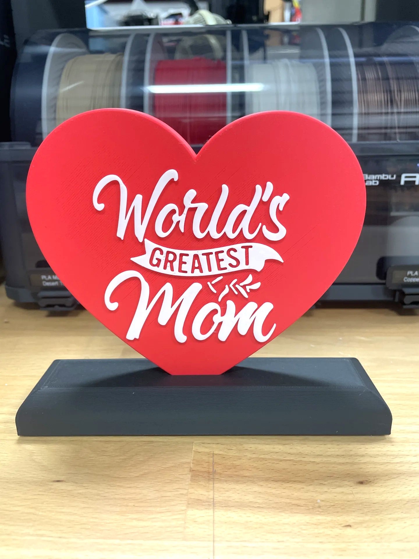 World’s Greatest Mom Heart Ornament – Beautiful Mother’s Day Decoration & Gift