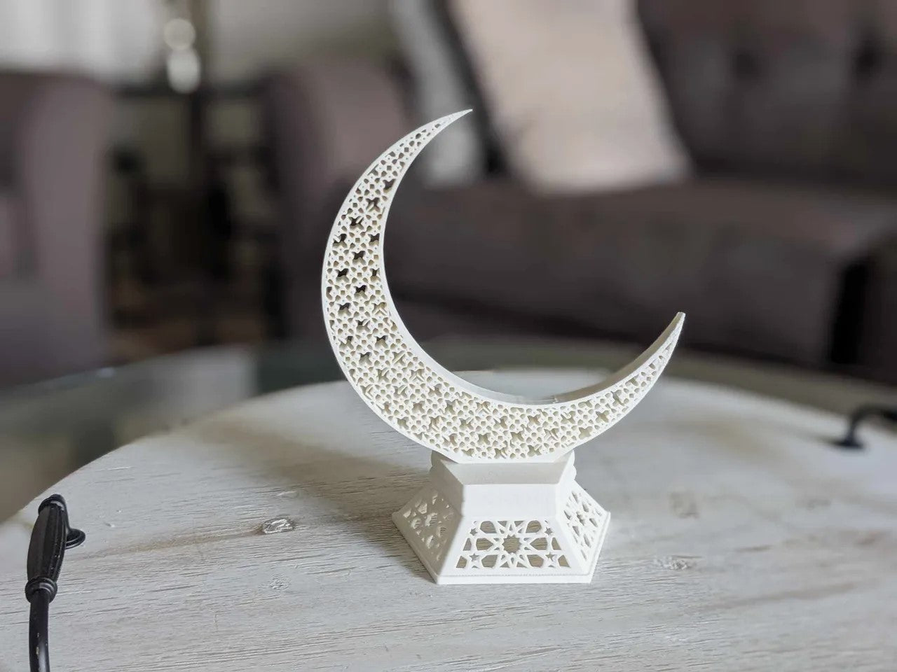 Beautiful Ramadan Crescent Hilal Ornament – Elegant Islamic Decor for Home