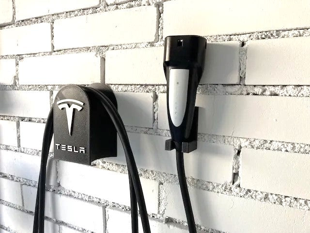 Tesla Cable Holder - Wall Mounted - Strong Charger Organizer with Cable Holder