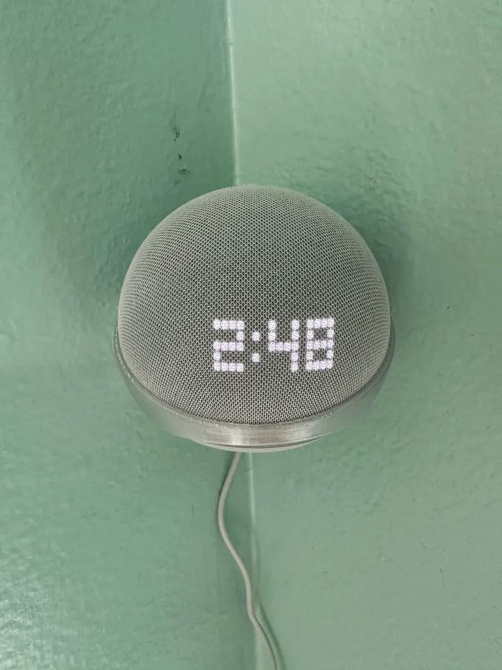 Echo Dot Wall Mount Corner Stand for Alexa – Plastic Space-Saving Mount