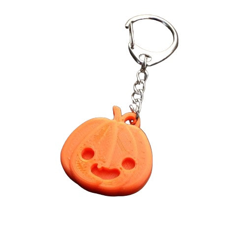 Cute Halloween Pumpkin Keychain - Jack O' Lantern Keychain for Friends