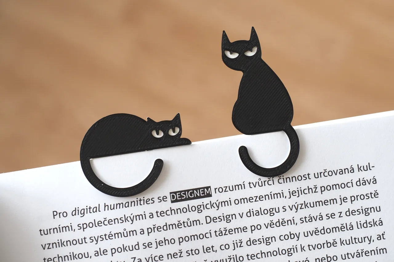 Cat Bookmark, 5 Pieces Assorted Cute Book Marks Clip Set, Cat Bookmark