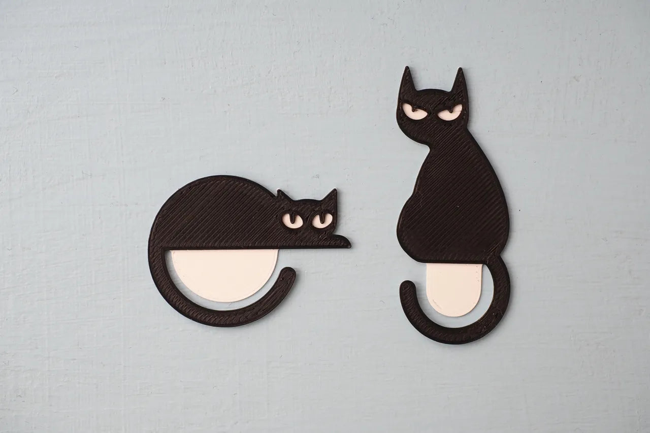 Cat Bookmark, 5 Pieces Assorted Cute Book Marks Clip Set, Cat Bookmark