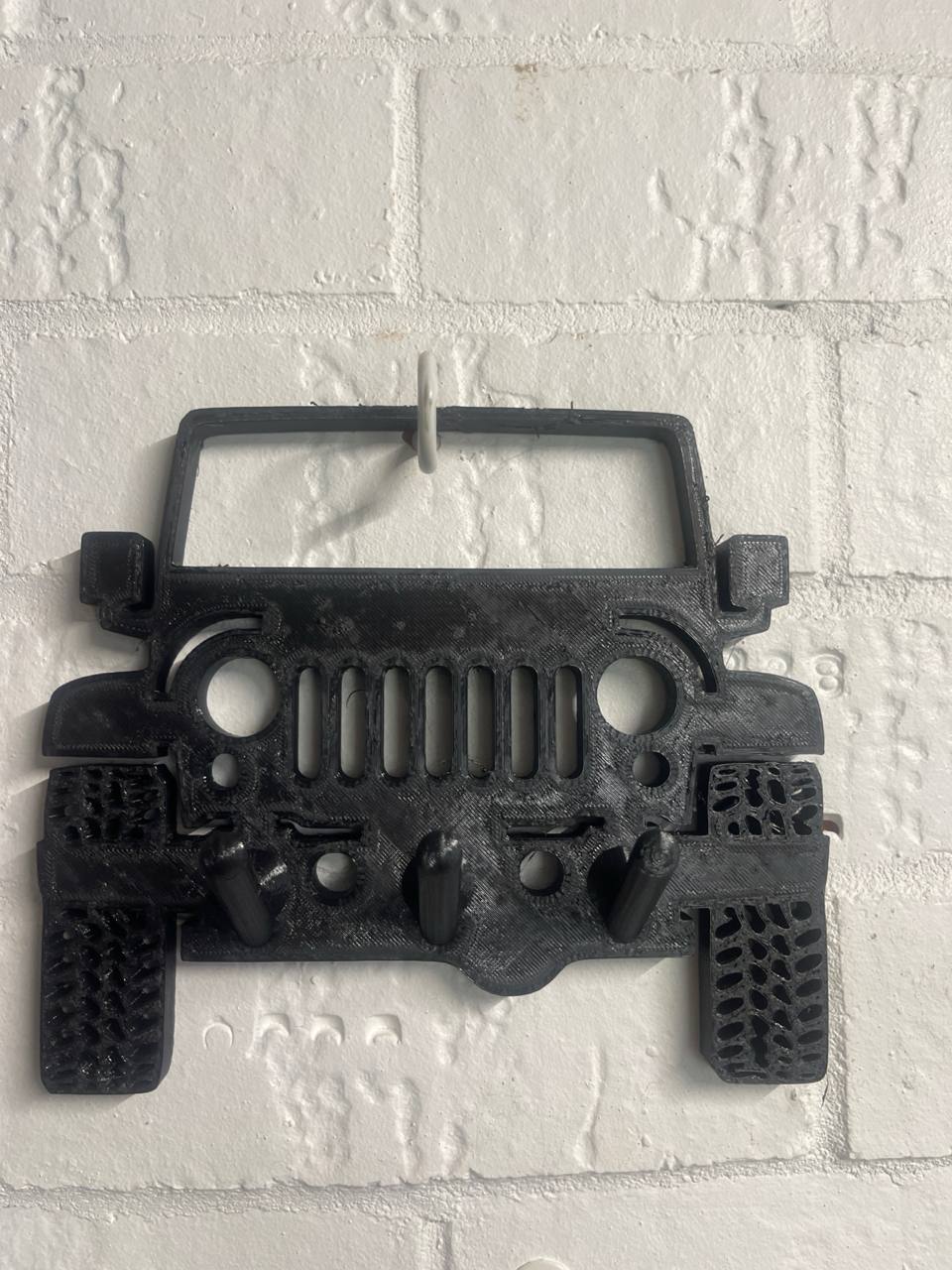 Jeep Wrangler Key Holder : Rugged and Stylish Key Organizer - Black