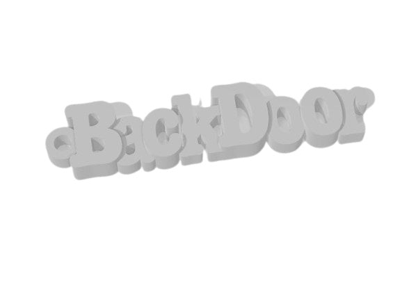 Household Word Keychains - Plastic Keychain Set for Front Door, Back Door, Garage
