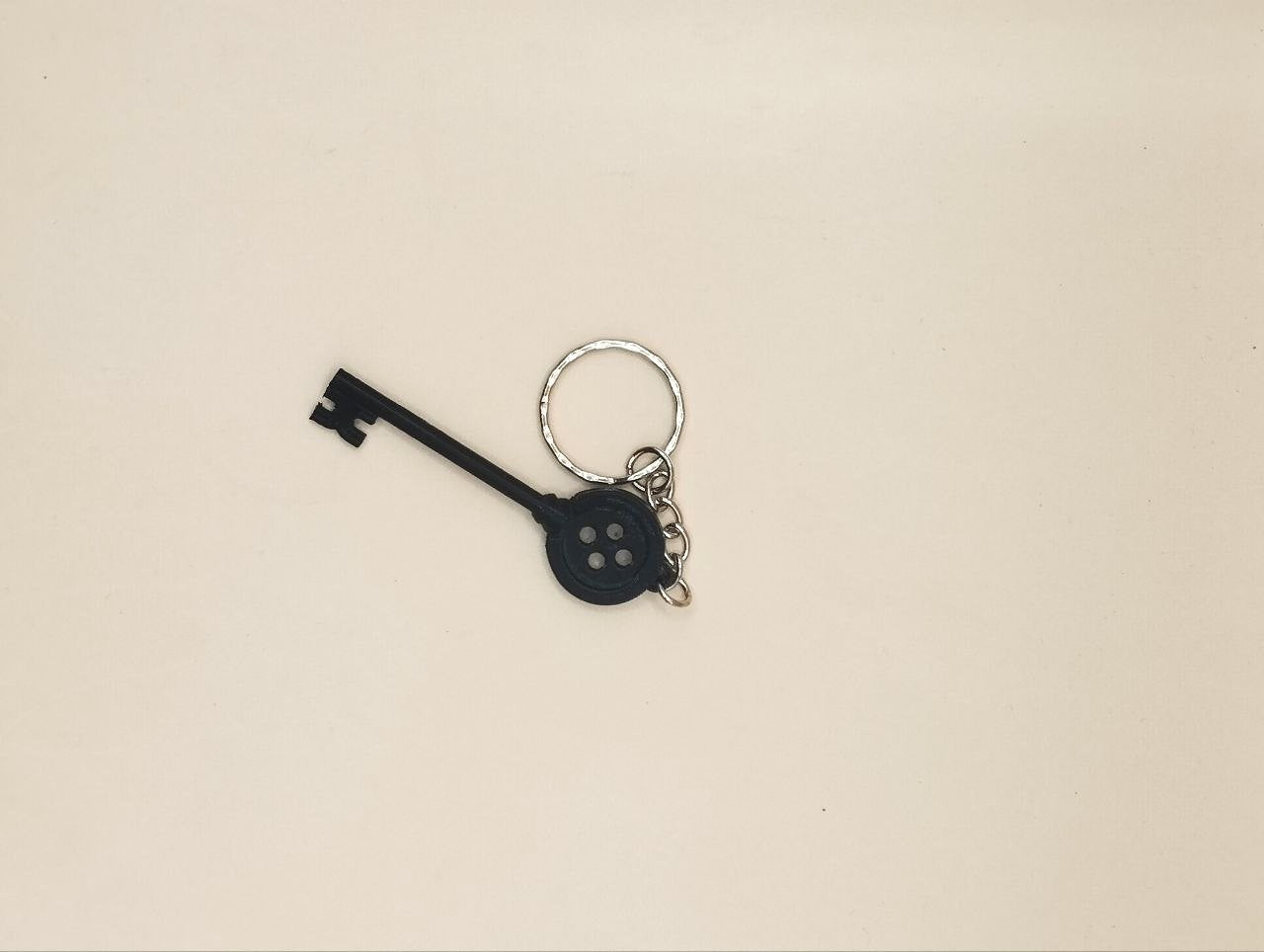 Coraline Key Shaped Keychain – Spooky Halloween Plastic Keychain for Bag pack