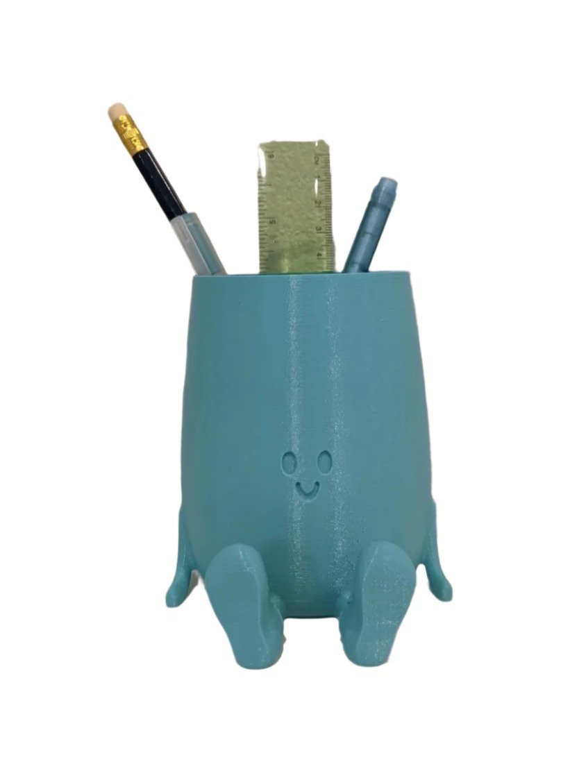 Happy Face Pen Holder, Cute Pen Holder, Stationary Organizer