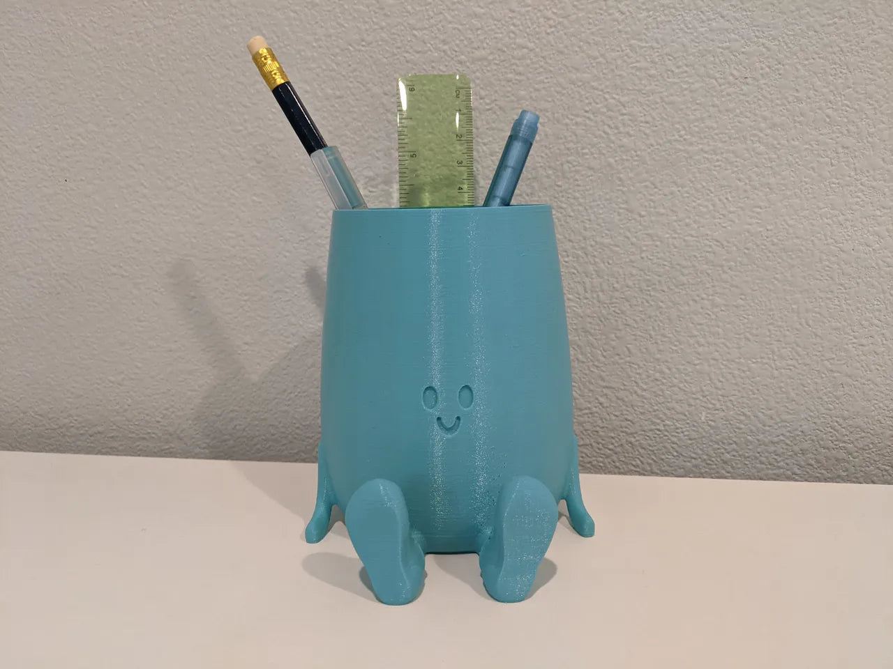 Happy Face Pen Holder, Cute Pen Holder, Stationary Organizer