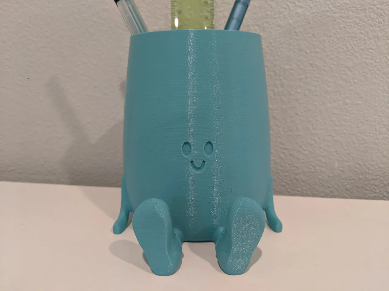 Happy Face Pen Holder, Cute Pen Holder, Stationary Organizer