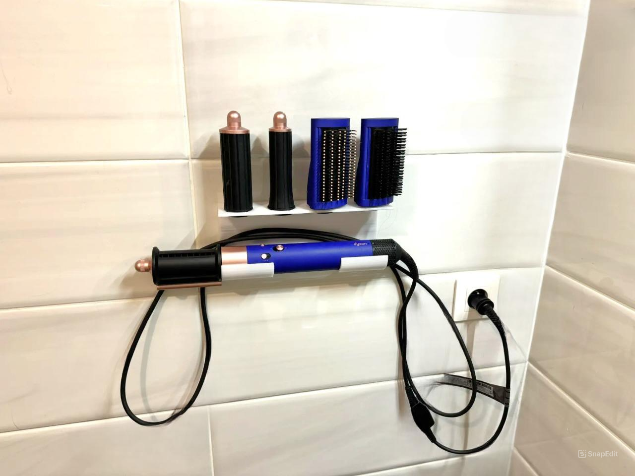 Dyson Airwrap Wall Organizer - Plastic Mount for Dyson Airwrap with Screw Holes
