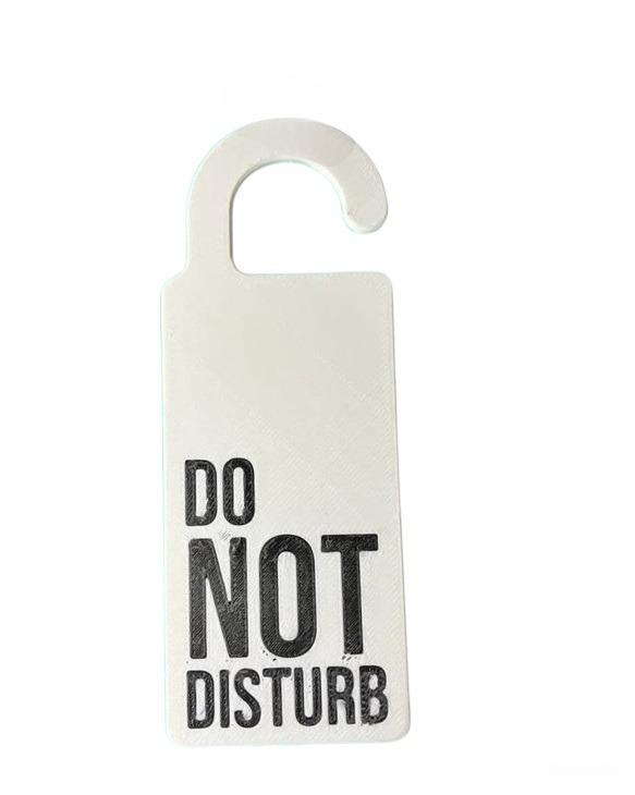 Hotel Style Door Sign - Plastic "Do Not Disturb" Door Sign for Home, Office, or Hotel Room