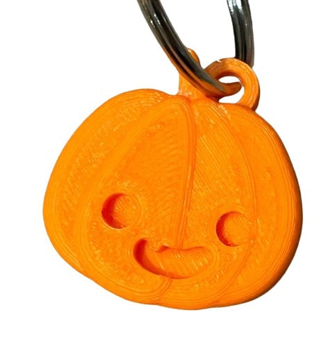 Cute Halloween Pumpkin Keychain - Jack O' Lantern Keychain for Friends