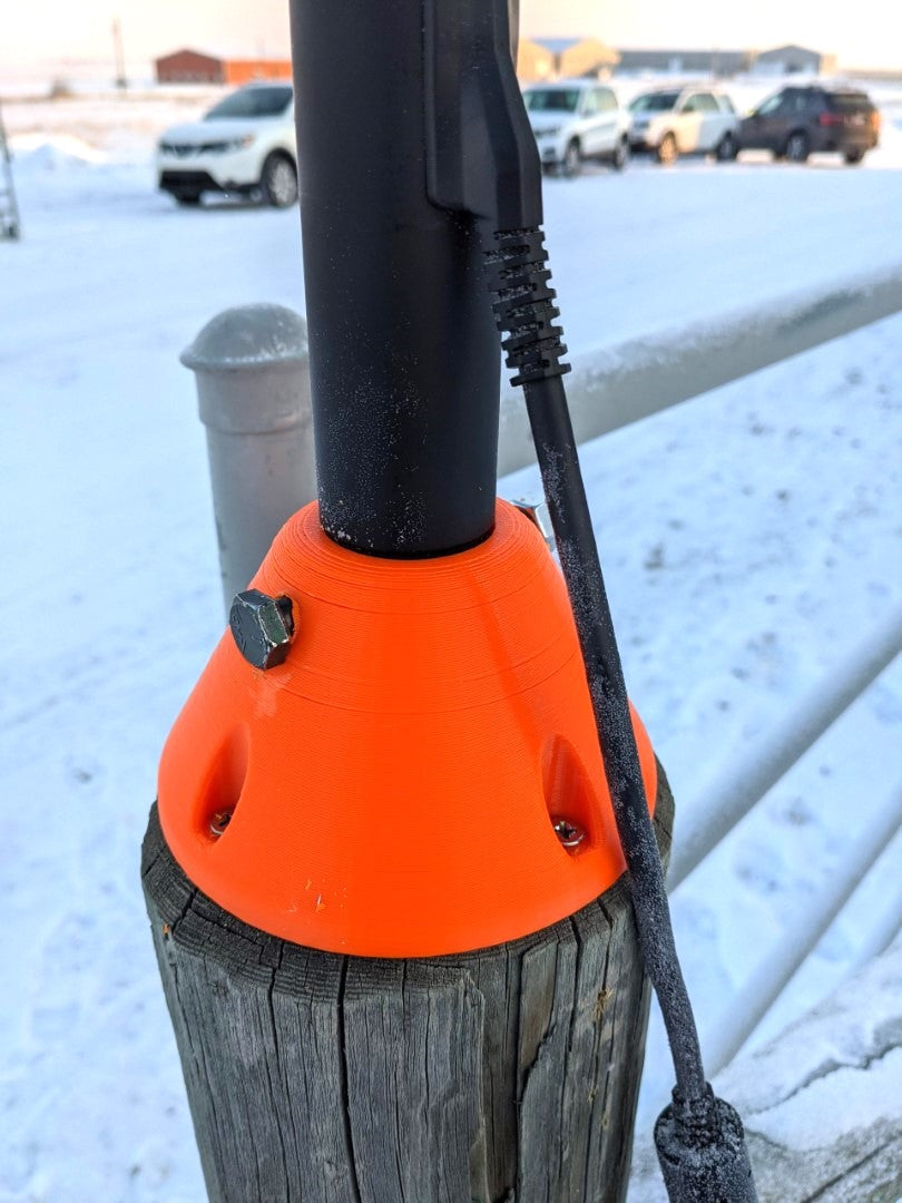 Starlink Dishy Fence Post Mount - Plastic Mount for Pole Without screws