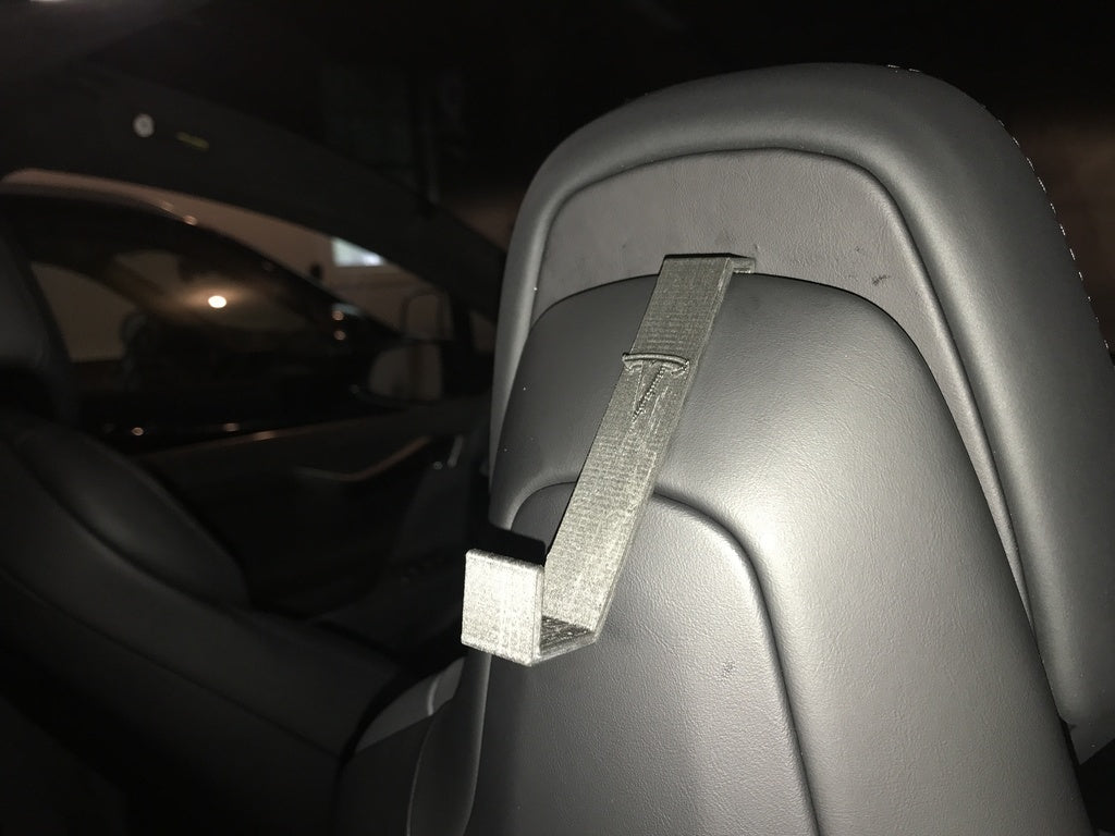 Tesla Model X Garment Hook - Premium Plastic Hanger for Back Seat