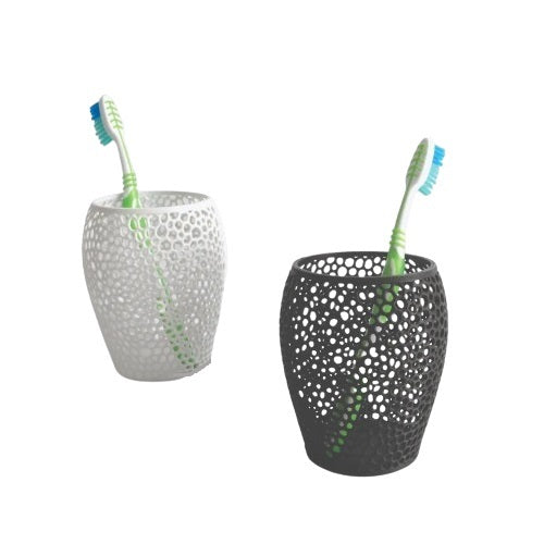 Toothbrush Holder Vornoi Plastic Cups - Reusable Dishwasher Safe Organizer